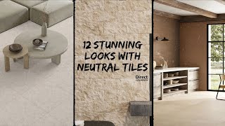 12 Stunning Looks with Neutral Tiles [upl. by Arral]