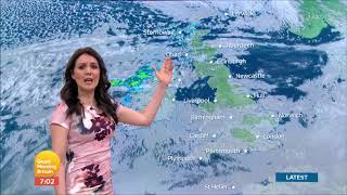 Laura Tobin GMB Weather 19 06 2018 [upl. by Bonina]