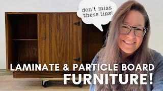 How to Transform LAMINATE amp PARTICLE BOARD furniture into a beautiful masterpiece [upl. by Animrac]