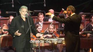 Placido Domingo  Amor vida de mi vida Subtitulado español [upl. by Donnamarie]