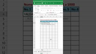 Números aleatorios en Excel excel office tutorial [upl. by Llerrot]