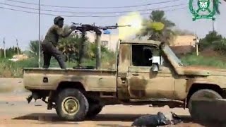 Sudan Armed Forces clash with RSF in Omdourman [upl. by Pavier]