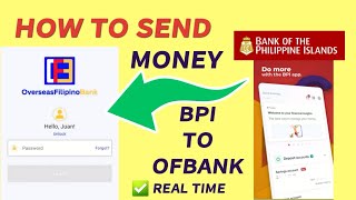 HOW TO SEND  TRANSFER MONEY FROM BPI TO OFBANK LANDBANK ACCOUNT  BPI TO OFW BANK  BabyDrewTV [upl. by Desmond]