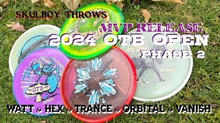 Skulboy Throws 24 OTB Open Phase 2 MVP Discs [upl. by Karola204]