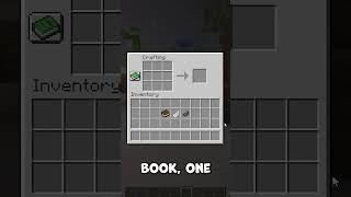 How to make a BOOK AND QUILL in Minecraft Tutorial minecrafttutorial minecraft [upl. by Itsym]