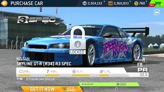 POV Onboard Nissan Skyline GTR R34 R3Spec First Purchase and Race  Real Racing 3 [upl. by Ennaeel]