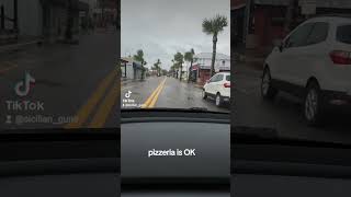 New Smyrna Beach pizzadaddy florida newsmyrnabeach pizzatime hurricane milton nsbpictures [upl. by Dolorita]