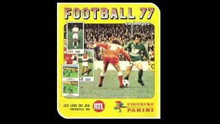 STICKERS PANINI FRENCH CHAMPIONSHIP 1977 NIMES OLYMPIQUE [upl. by Ialohcin675]