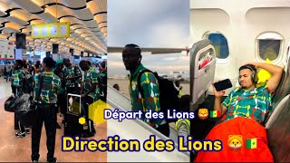 Départ des lions 🦁🇸🇳 direction Côte d’Ivoire 🇨🇮  Sadio Manè 😂 taquiné à l’aéroport [upl. by Tadashi]