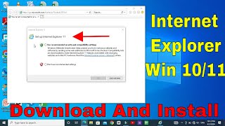 internet explorer download windows 10  How to install Internet Explorer in Windows 10 [upl. by Otilesoj]