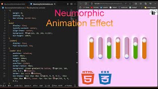 Neomorphism Effects using HTML CSS html css viral trending tech coding web webdevelopment [upl. by Sully516]