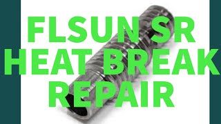 Fixing FLSUN SR Filament not feeding subscribe flsun heatbreak volcano [upl. by Negroj665]