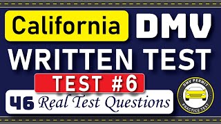 2024 California DMV Written Test 5  46 Real Test Questions  California DMV Practice Test [upl. by Ezzo]