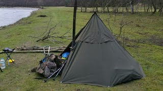 Polish army lavvu tent and wood stove [upl. by Zeitler]