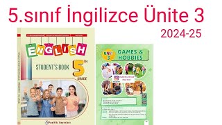 Ortaokul 5sınıf İngilizce Ünite 3 Games and Hobbies Pasifik yayınları 202425 [upl. by Anairb]