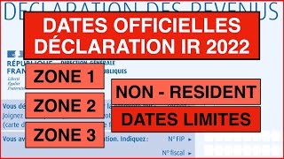 Dates limites impôt 2022 déclaration IR 2022 [upl. by Slorac]