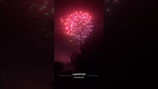 Clips of Fireworks to open the 100th Lampeter Fair on Sunday September 22 2024 [upl. by Enra]