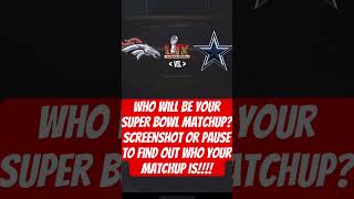 Super Bowl matchup predictor Who did you get trending nfl superbowl shorts football edit [upl. by Oicangi]