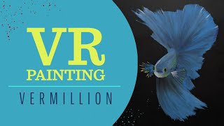 Vr Painting Vermillion Betta Fish [upl. by Aidni117]