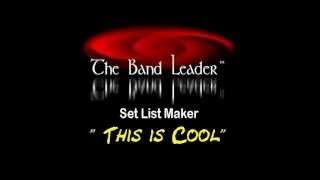 Band Leader software Cool SetList Maker [upl. by Yecnuahc]