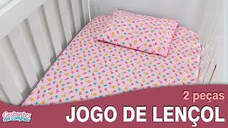 Jogo de Lençol para Berço 2 Peças comoevitaralergianobebe [upl. by Ovida]