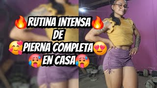 Entrenamiento de Pierna completa en casa  súper intenso🔥🔥 [upl. by Hrutkay]