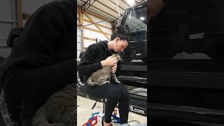 My cat helped SPRAY PAINT My Jeep automobile vgg jeep cat [upl. by Ybor]