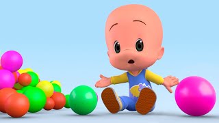 Cuquin’s Pink Ball  Cleo amp Cuquin Educational Videos for Children [upl. by Norrabal]