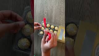 Ferrero Rocher unboxing🍫chocolate unboxing asmr shorts [upl. by Cleopatre]