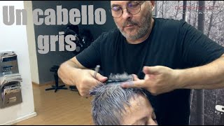 Como poner un cabello gris plata [upl. by Albarran]