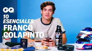 Franco Colapinto 10 objetos sin los que no puede vivir  10 Esenciales  GQ España [upl. by Dippold]