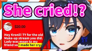 A Superchatter Used Kroniis Stream to Make Someone CRY 【Ouro Kronii  HololiveEN】 [upl. by Nodla]