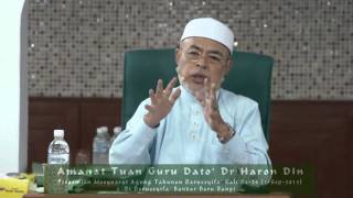 Amanat Tuan Guru Dato Dr Haron Din Kepada Ahli Darussyifa  7Sep2013 [upl. by Asia]