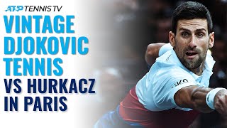 VINTAGE Novak Djokovic Tennis In Historic Win vs Hurkacz Paris 2021 SemiFinal [upl. by Eissehc]