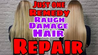 Raugh Damage and dye treated hair repair just one Remedy 100 work [upl. by Poul585]