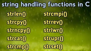 23 String Handling Functions in C Programming  Tamil  Part3  Live examples [upl. by Victorie]