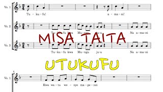 2 MISA TAITA  UTUKUFU  MUSIC SHEET [upl. by Eisenhart]