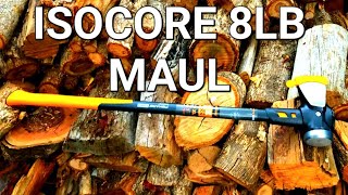 Is Fiskars Isocore 8 lb Maul Any Good First Test [upl. by Haimrej276]