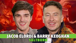 Saltburn Interview Jacob Elordi Calls Barry Keoghan quotPure Electricityquot [upl. by Boeschen515]