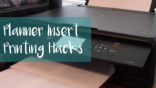 How to Print Planner Inserts BacktoBack [upl. by Nylyram]