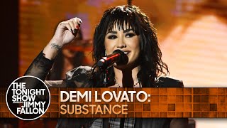 Demi Lovato SUBSTANCE  The Tonight Show Starring Jimmy Fallon [upl. by Eli]