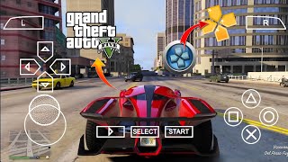 How to Play GTA 5 PPSSPP New iso file  GTA 5 PPSSPP Gameplay  GTA 5 Android Ios Mobile PPSSPP 2024 [upl. by Aleahs]