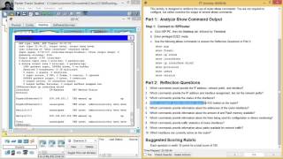 11333 Packet Tracer  Using Show Commands [upl. by Lyrrehs]