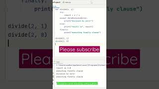 Exception handling in python [upl. by Hardin60]