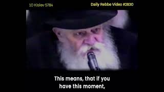 Lubavitcher Rebbe quotEvery Minute Mattersquot RebbeDaily 2830 [upl. by Aioj]