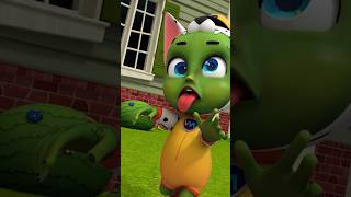 Run away Baby zombie is coming  Rosoomelody Song nurseryrhymes kidssong shorts [upl. by Didi]