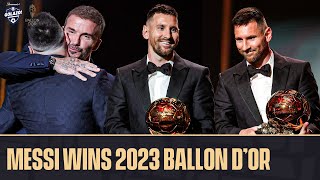 LIONEL MESSI WINS HIS 8TH BALLON D’OR 🐐  CBS Sports Golazo [upl. by Solley440]