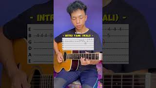 Tutorial melodi yank  Wali wali guitartabs guitartutorial [upl. by Aibonez131]