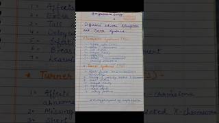 Syndrome difference class 12Biology NEET2025 NCERTlinesturnersyndromeneetexam medicalstudent [upl. by Gower]