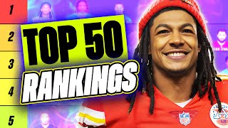 Ranking The 50 BEST PLAYERS in 2024 Fantasy Football  Fantasy Football Draft Advice [upl. by Catherina]